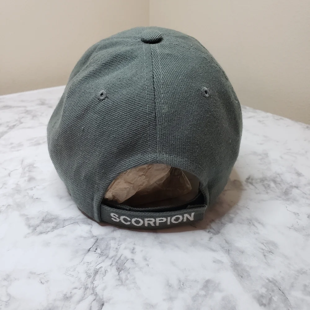 Blue Ocean Scorpion Embroidered Cap